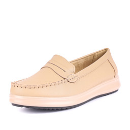 40-42WA-021VT Мокасины женские кож.спилок/текстиль беж, Marisetta