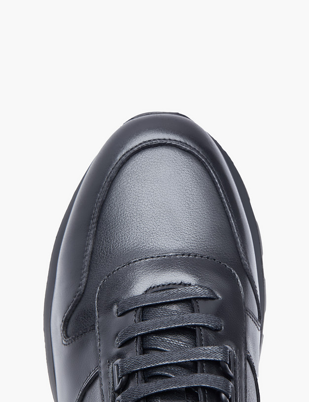 Черные мужские кроссовки из кожи MASCOTTE 128-125829-0102 | ракурс 4