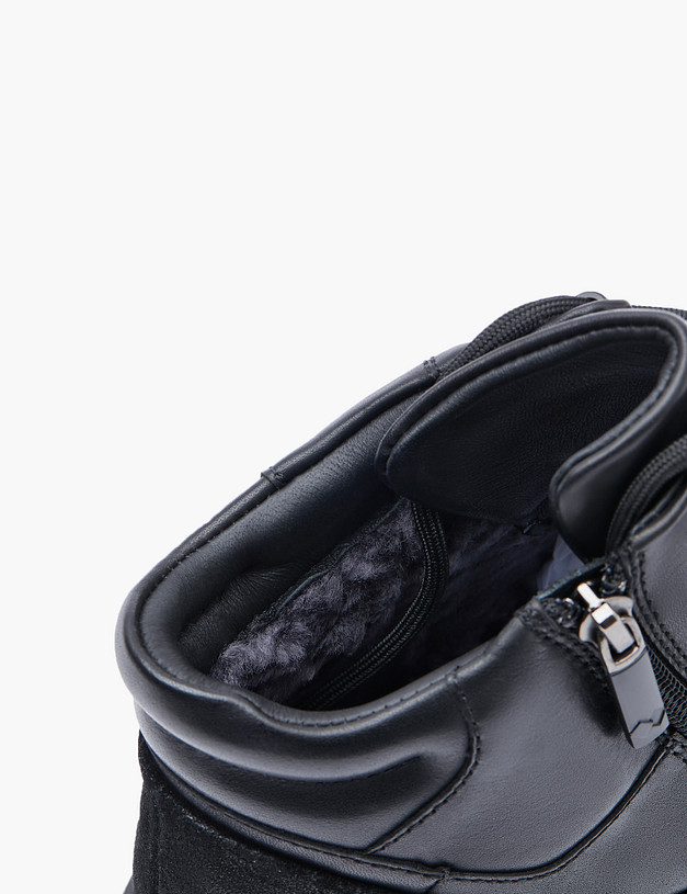 Черные мужские зимние ботинки-хайкеры MASCOTTE 22-3253333-3205M | ракурс 6