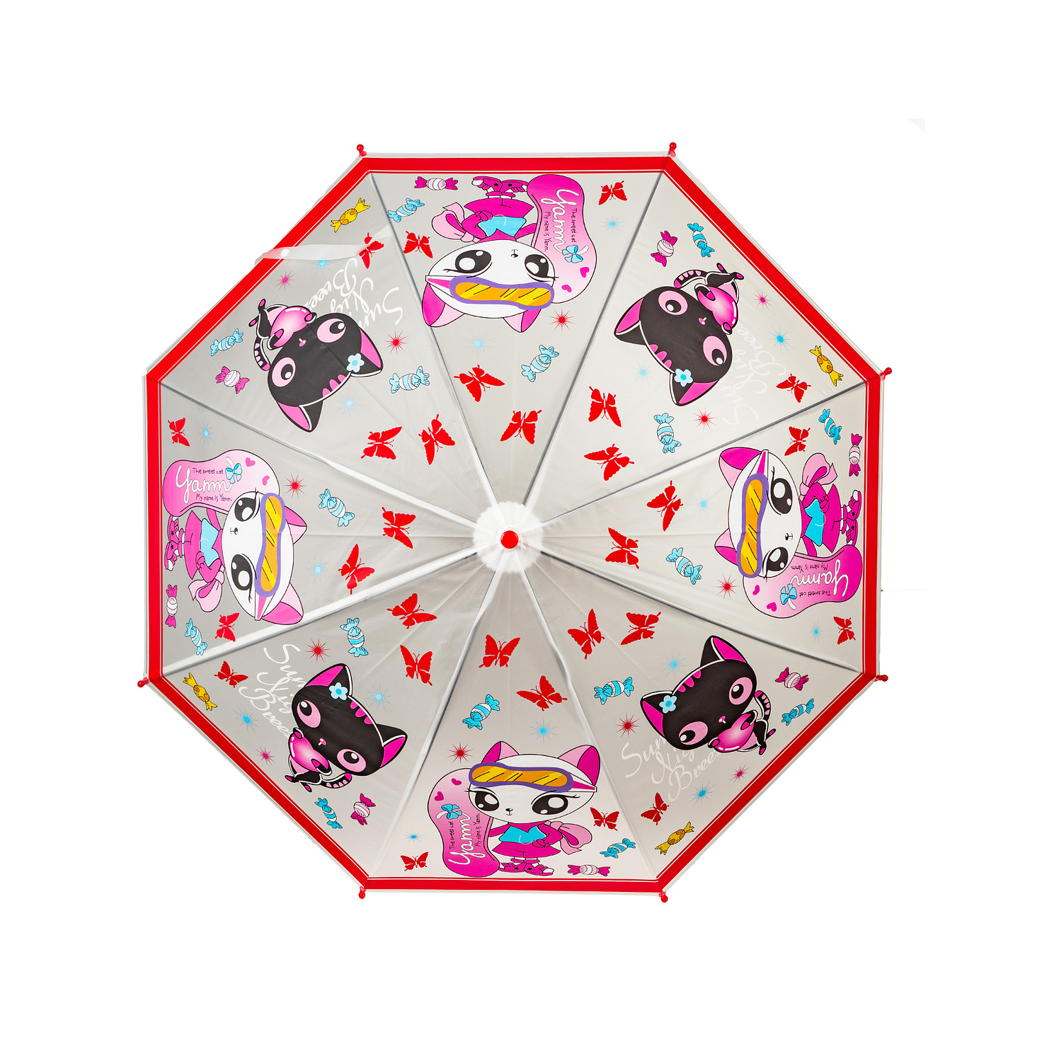 Зонт трость полуавтоматический для девочек ZENDEN YU-12UCM-015-2 фото