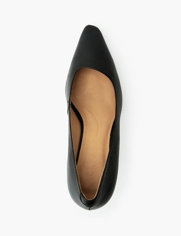 Черные кожаные женские туфли MASCOTTE 233-3181611-3501M | ракурс 4