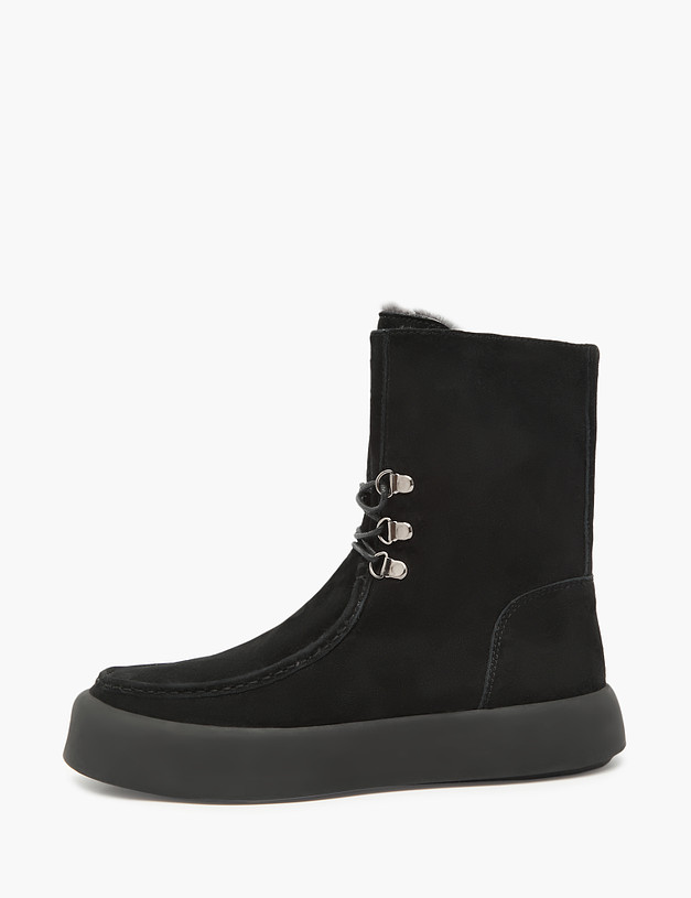 Черные женские зимние ботинки MASCOTTE 22-3200636-3605M | ракурс 1