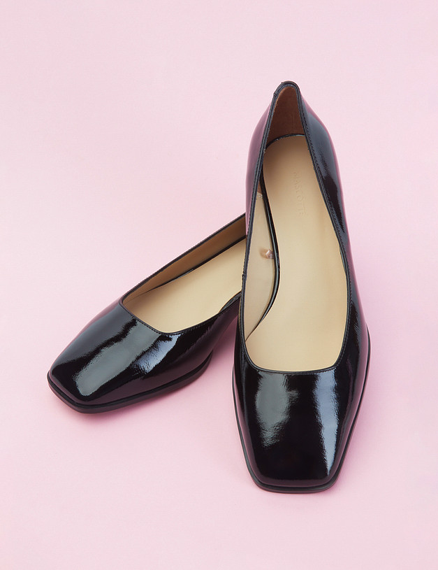 Черные лаковые женские туфли MASCOTTE 21-211911-0702 | ракурс 6