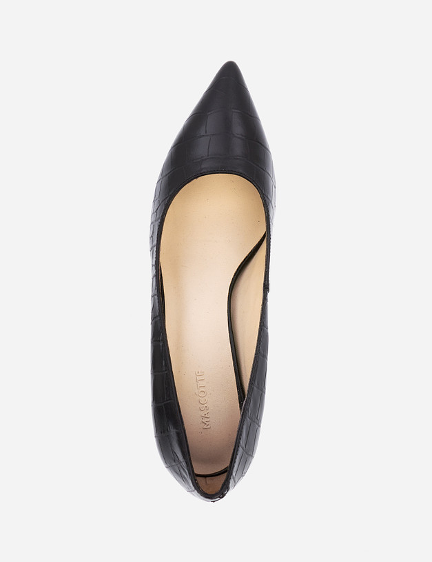 Черные женские туфли на шпильке MASCOTTE 21-120511-0102 | ракурс 6