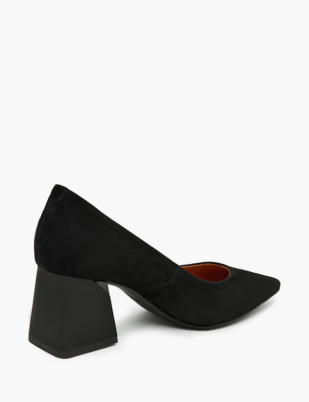 Черные женские туфли на квадратном каблуке MASCOTTE 100-310911-0602 | ракурс 3
