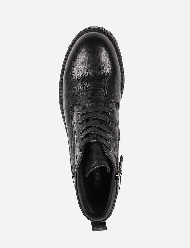Черные кожаные мужские ботинки MASCOTTE 22-1210323-3180M | ракурс 6