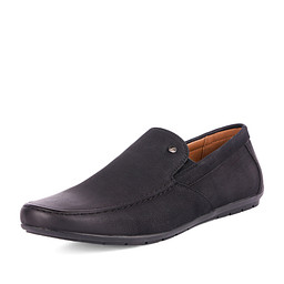 248-12MV-060GS Туфли мужские и.нубук/и.кожа-текстиль черн, INSTREET