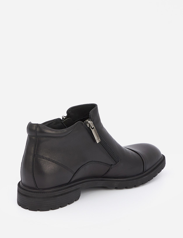 Черные мужские ботинки на молнии MASCOTTE 128-122321-0102 | ракурс 4