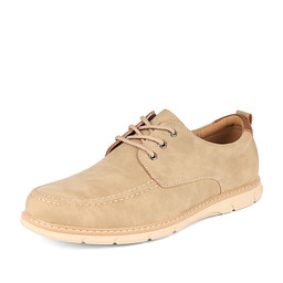 116-41MV-020SK Полуботинки мужские и.кожа/нат.кожа-текстиль беж, INSTREET