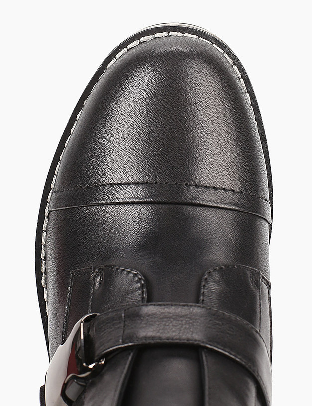 Черные женские ботинки с ремешками MASCOTTE 99-0282533-4111M | ракурс 5