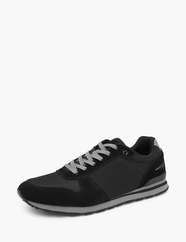 Черные мужские кроссовки MASCOTTE 64-311021-0202 | ракурс 2