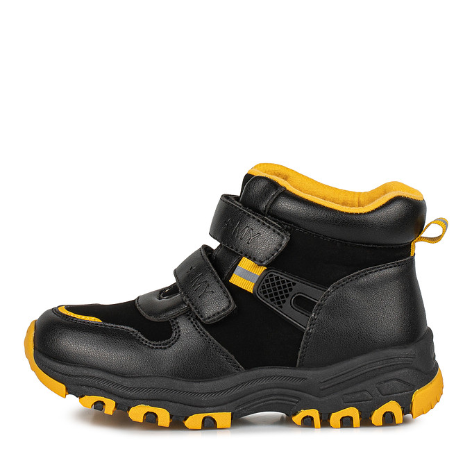 Черные детские ботинки для мальчика в стиле кроссовок MUNZ YOUNG