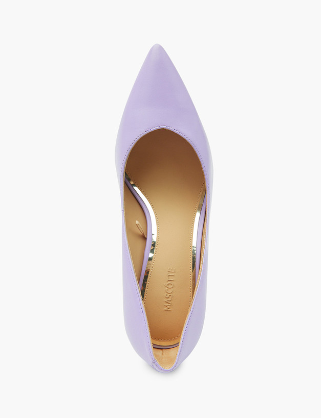 Фиолетовые женские туфли из кожи MASCOTTE 15-2145113-6526M | ракурс 4