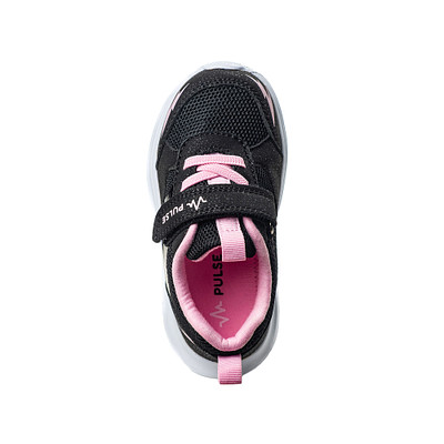 Кроссовки для девочек Pulse 17-22GO-020TT, цвет черный, размер 24 - фото 5