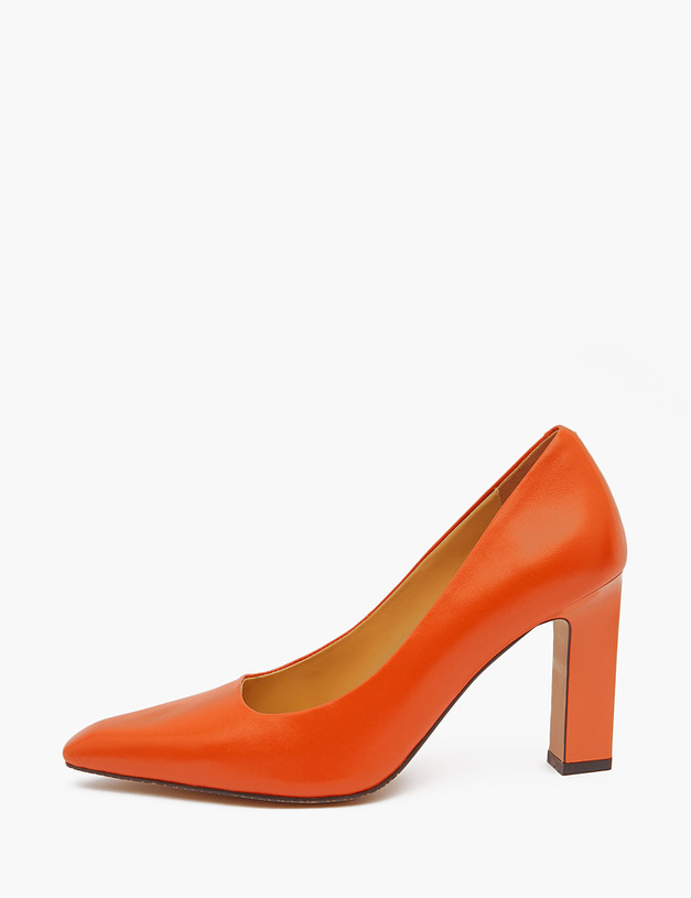 Оранжевые кожаные женские туфли MASCOTTE 172-3202511-7510M | ракурс 2