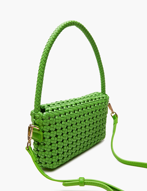 Зеленая женская плетеная сумка MASCOTTE 647-4109-604 | ракурс 4