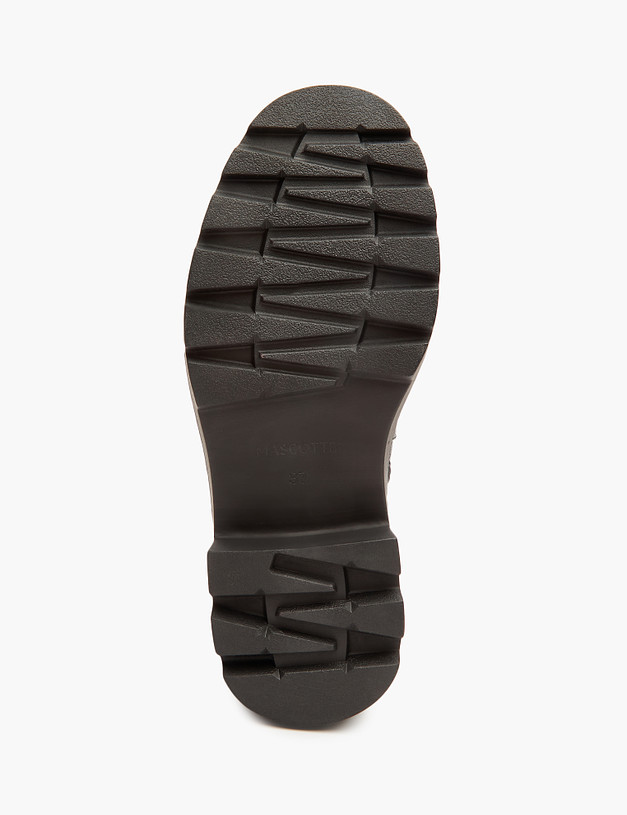 Черные женские зимние ботинки из кожи MASCOTTE 233-3202235-8116M | ракурс 5