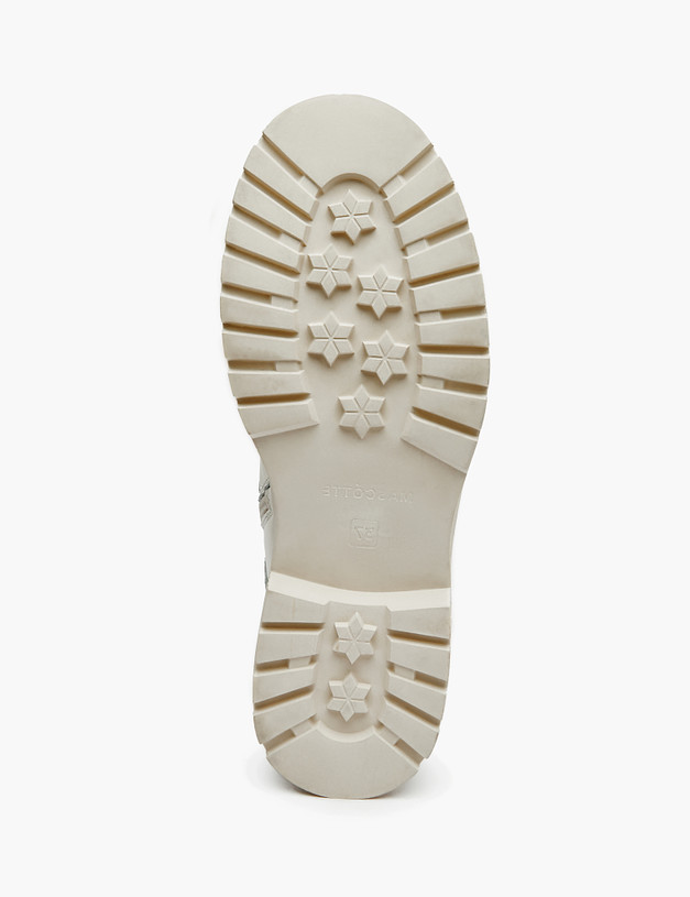 Белые женские зимние ботинки из кожи MASCOTTE 58-321831-4156M | ракурс 5