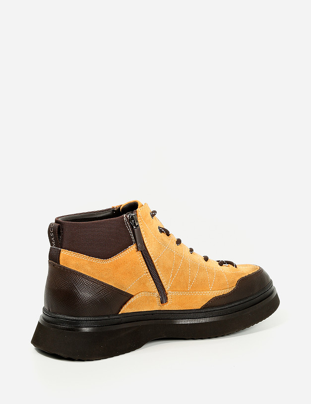 Желтые мужские ботинки с контрастными вставками MASCOTTE 22-1210622-0218 | ракурс 4