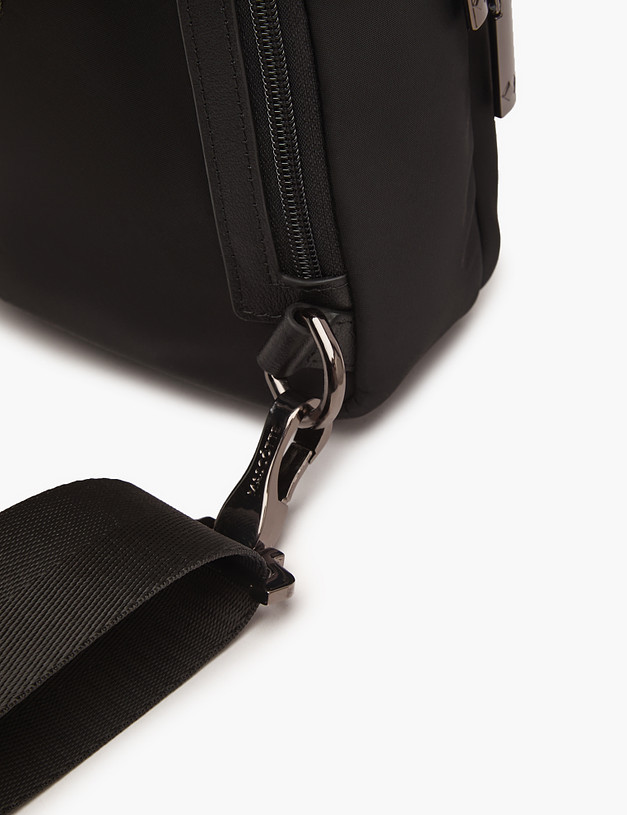 Черная мужская сумка-слинг MASCOTTE 604-3224-202 | ракурс 5
