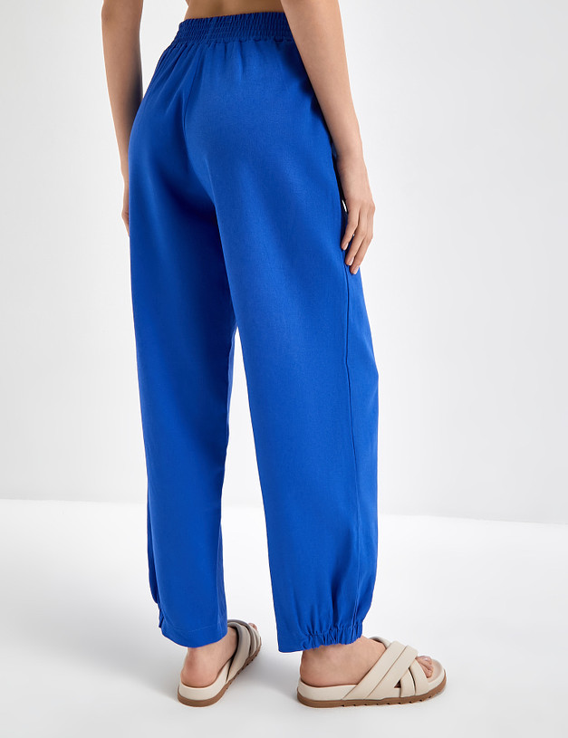 Синие женские брюки-джоггеры MASCOTTE 790-3118-2703 | ракурс 8