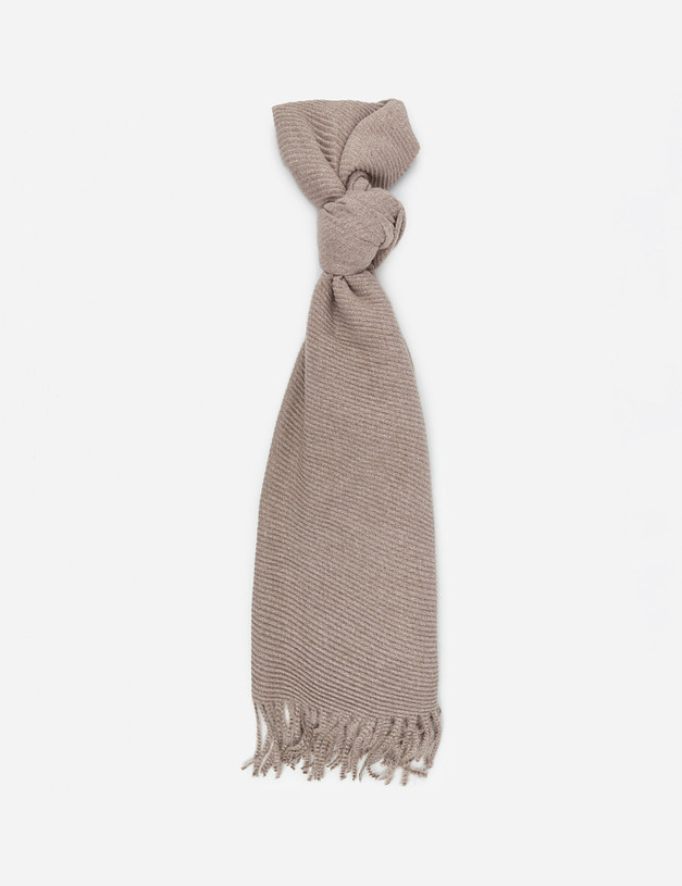 Коричневый женский шарф MASCOTTE 766-0218-2409 | ракурс 1
