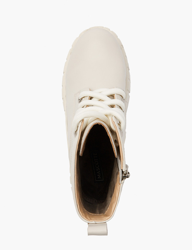 Белые женские ботинки MASCOTTE 234-2264421-0101 | ракурс 4
