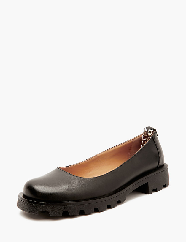 Черные женские туфли с декоративным браслетом MASCOTTE 233-4124211-3501M | ракурс 2