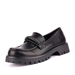 26-41WA-063SS Туфли женские и.кожа/и.кожа черн, INSTREET