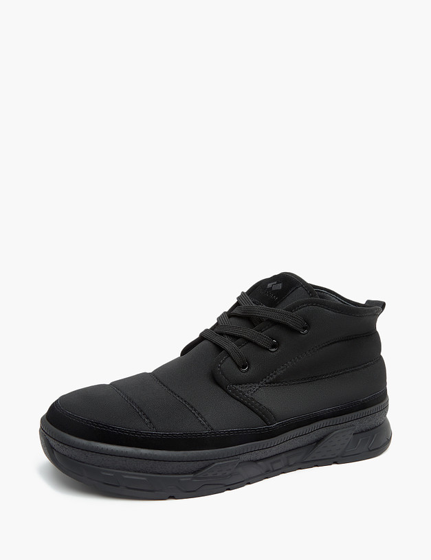 Черные мужские ботинки-дутики MASCOTTE 58-3291353-0202 | ракурс 2