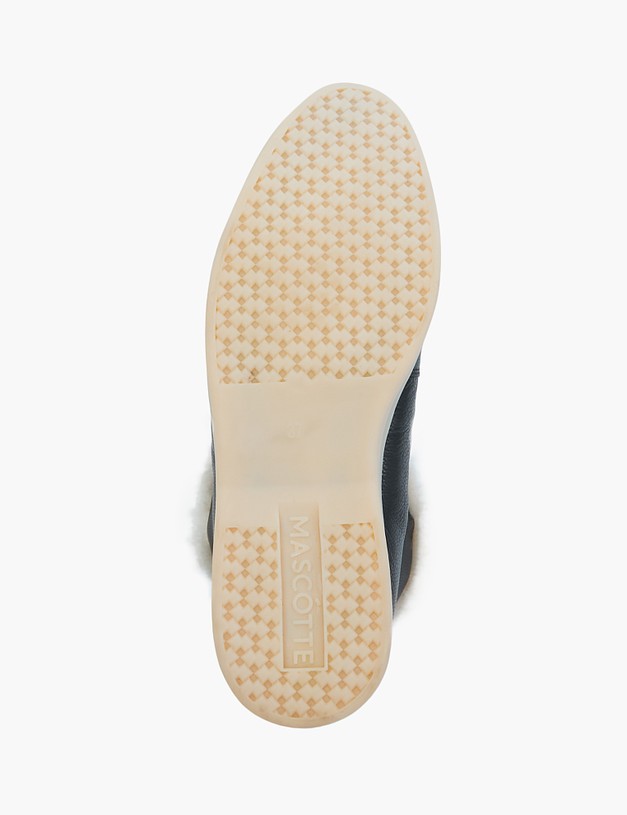 Черные женские ботинки дезерты с мехом MASCOTTE 11-1103310-3180M | ракурс 5