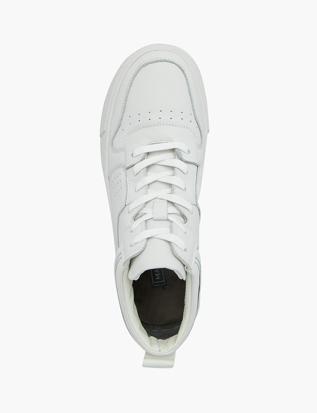 Белые кожаные женские ботинки MASCOTTE 58-2264827-7102М | ракурс 4