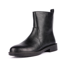 245-32WK-763SR Ботинки женские и.кожа/ворс.ткань черн, INSTREET