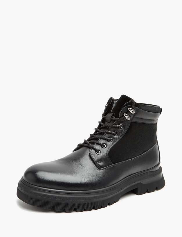 Черные зимние мужские ботинки MASCOTTE 58-322831-0102 | ракурс 2