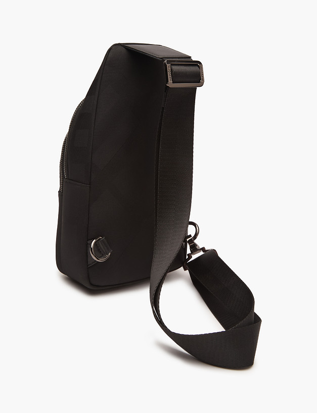 Черная мужская сумка-слинг MASCOTTE 604-3229-202 | ракурс 4