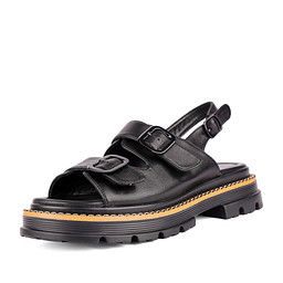 119-41WK-057SS Туфли летние женские и.кожа/и.кожа черн, INSTREET