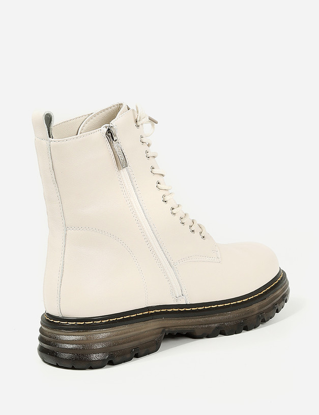 Белые женские зимние ботинки MASCOTTE 78-120431-0101 | ракурс 4