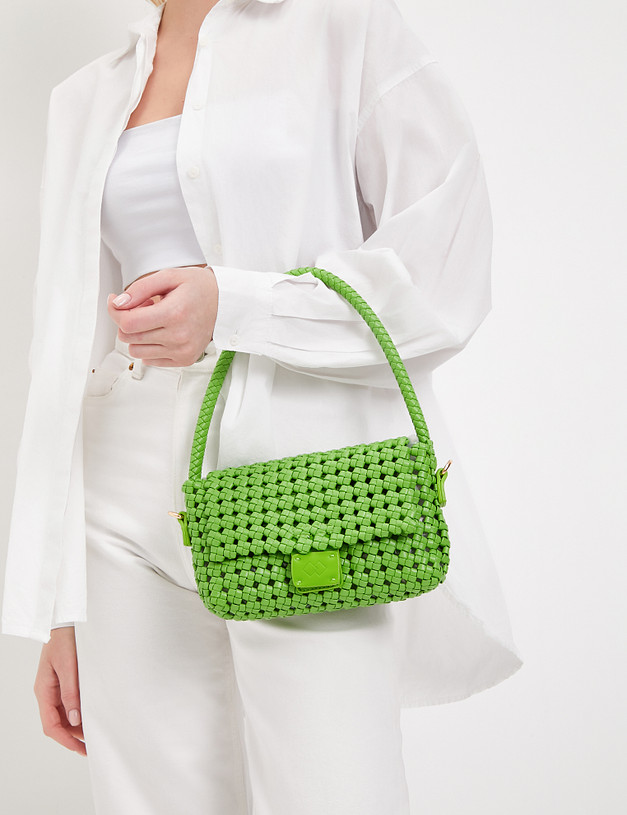 Зеленая женская плетеная сумка MASCOTTE 647-4109-604 | ракурс 9