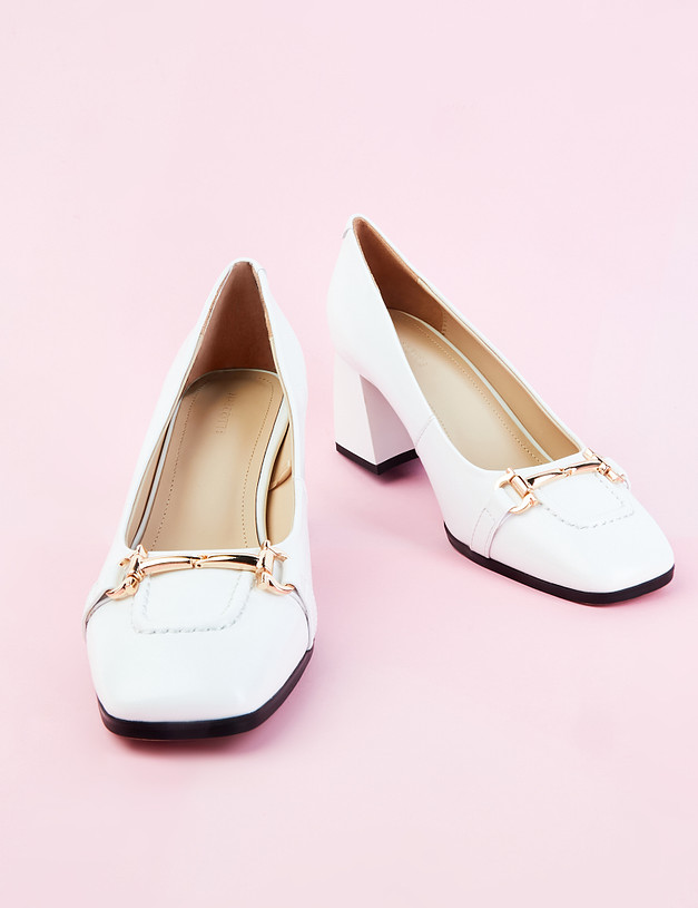 Белые женские туфли MASCOTTE 233-210411-0501 | ракурс 6