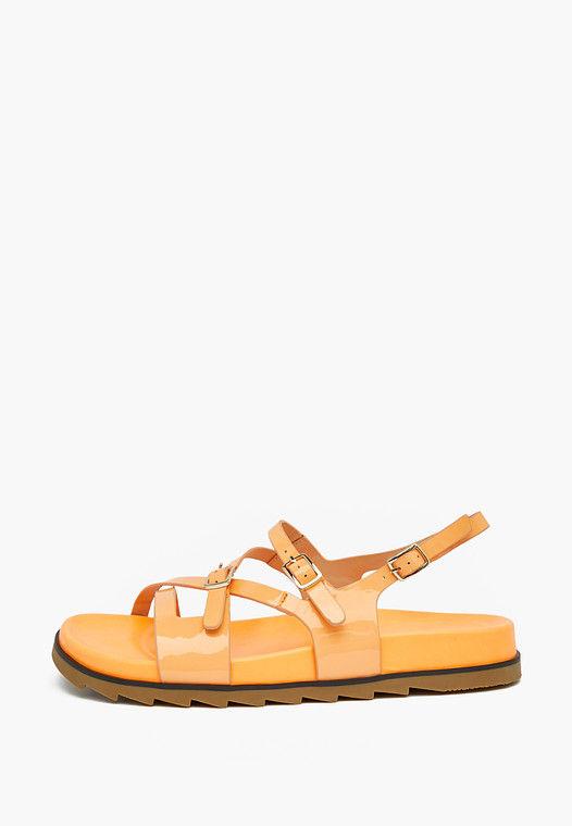 Оранжевые женские сандалии