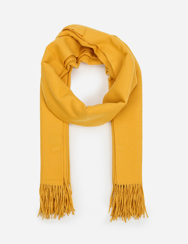 Желтый женский шарф MASCOTTE 766-1216-2418 | ракурс 2
