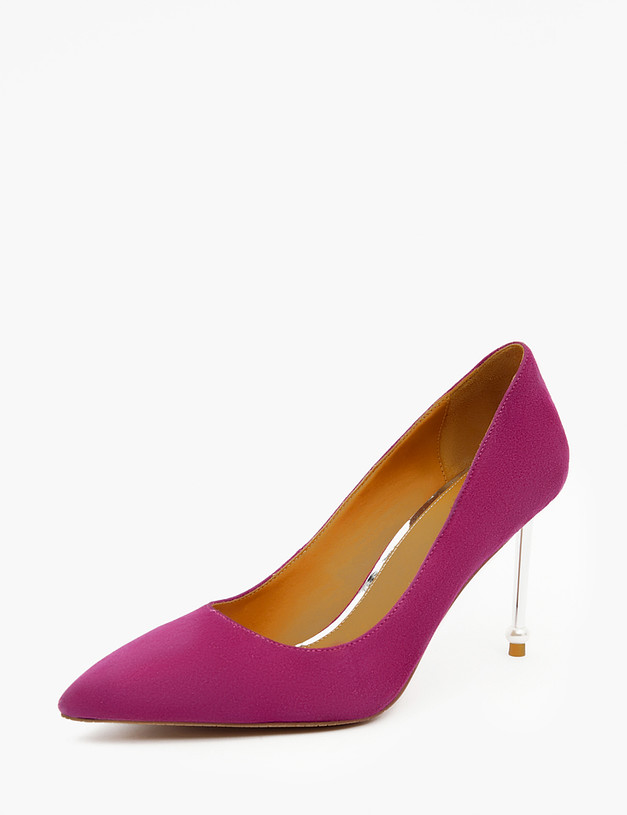 Женские туфли на шпильке цвета фуксии MASCOTTE 172-210211-0607 | ракурс 4