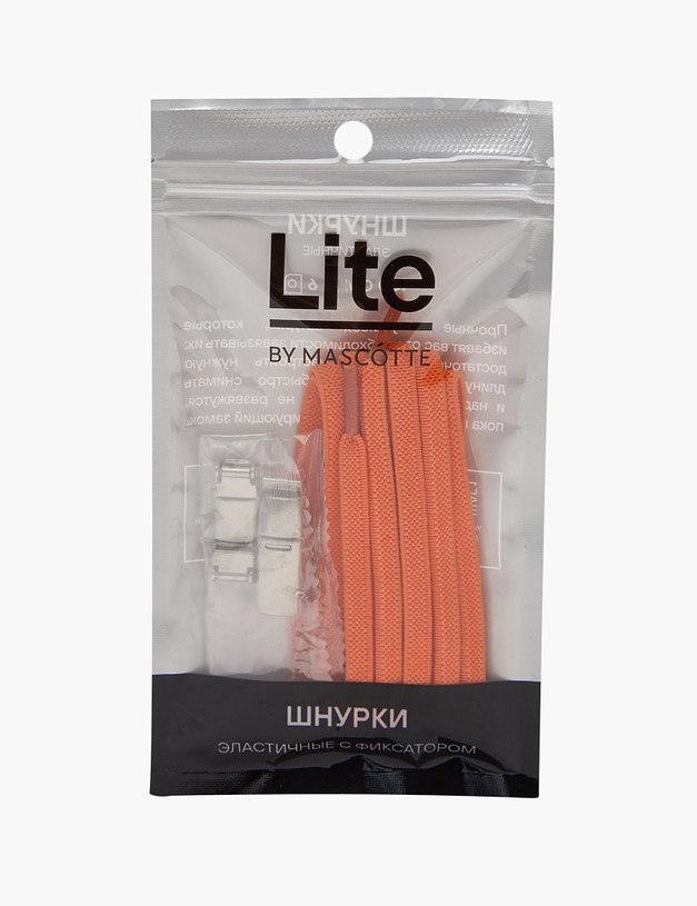 Оранжевые эластичные шнурки с фиксатором MASCOTTE 951-3201-2413 | ракурс 1