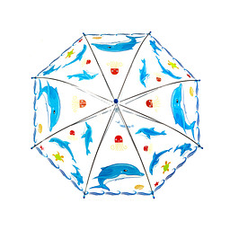 YU-12UCM-015-3 Зонт для защиты от атмосферных осадков мальч. б/цветн-голуб, Zenden