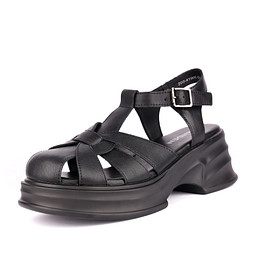 200-41WK-017VS Туфли летние женские кож.спилок/и.кожа черн, Zenden