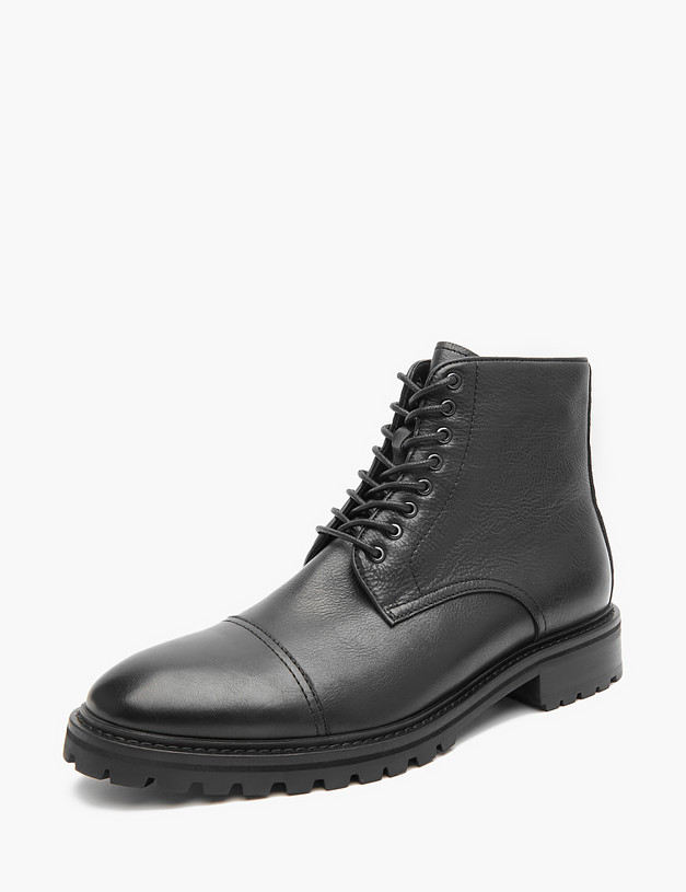 Черные зимние мужские ботинки MASCOTTE 22-321931-0102 | ракурс 2