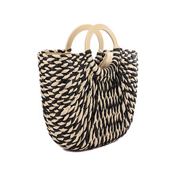 YU-41-11537-006 Сумка женская целлюлоза/текстиль черн-беж, S, Zenden