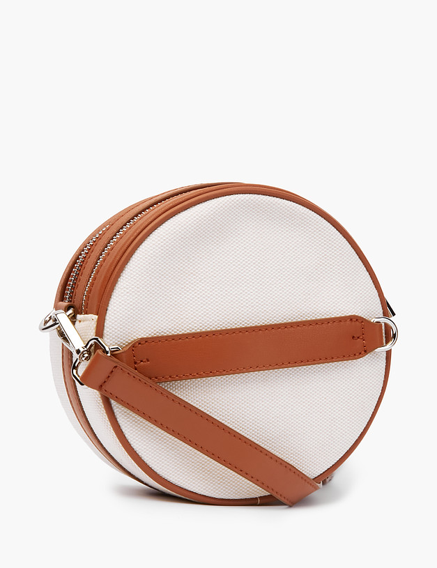 Круглая женская сумка кросс-боди из текстиля MASCOTTE 671-2123-201 | ракурс 3
