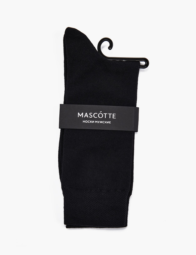 Черные мужские носки MASCOTTE 722-2201-2602 | ракурс 1