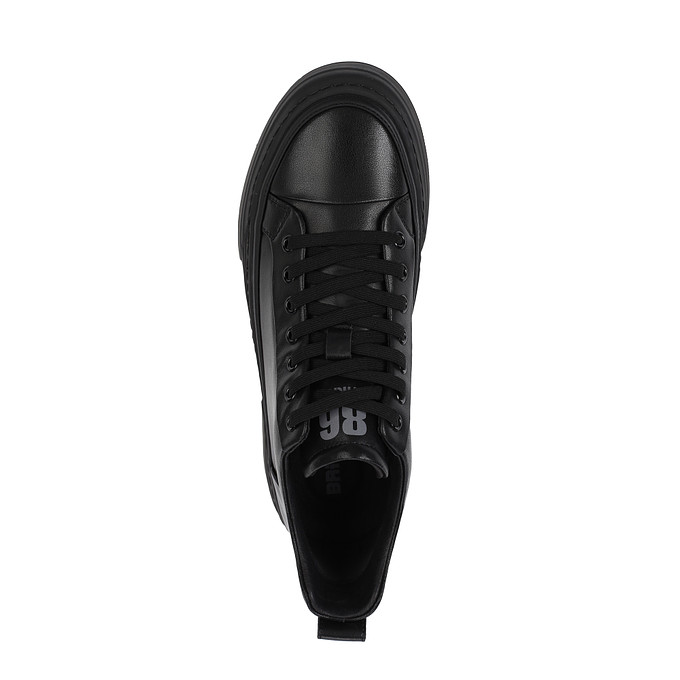 Черные кожаные ботинки в стиле высоких кед BRIGGS